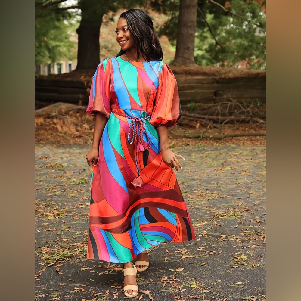 Alden Adair Clover Maxi Dress Prism Small - Picture 2 of 16